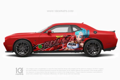 Dragon Ball Z Car Wraps 10 Made With Top 3M Vinyl-10KWRAPS