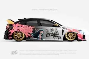 Demon Slayer Car Wraps 28 Made With Top 3M Vinyl-10KWRAPS