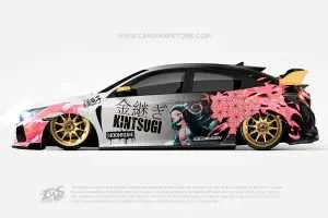Demon Slayer Car Wraps 28 Made With Top 3M Vinyl-10KWRAPS