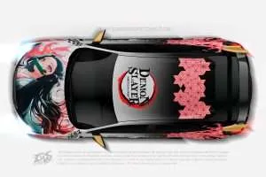 Demon Slayer Car Wraps 28 Made With Top 3M Vinyl-10KWRAPS
