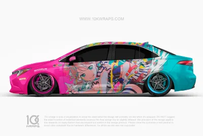 Love Live! Anime Car Wraps Made With Top 3M Vinyl - 10KWRAPS