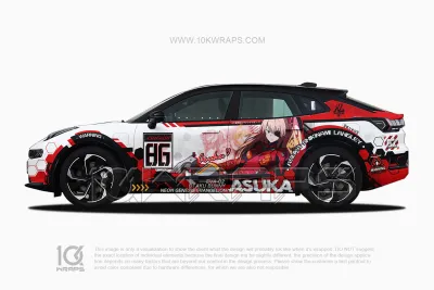 EVA Asuka Car Wraps 16 Made With Top 3M Vinyl - 10KWRAPS