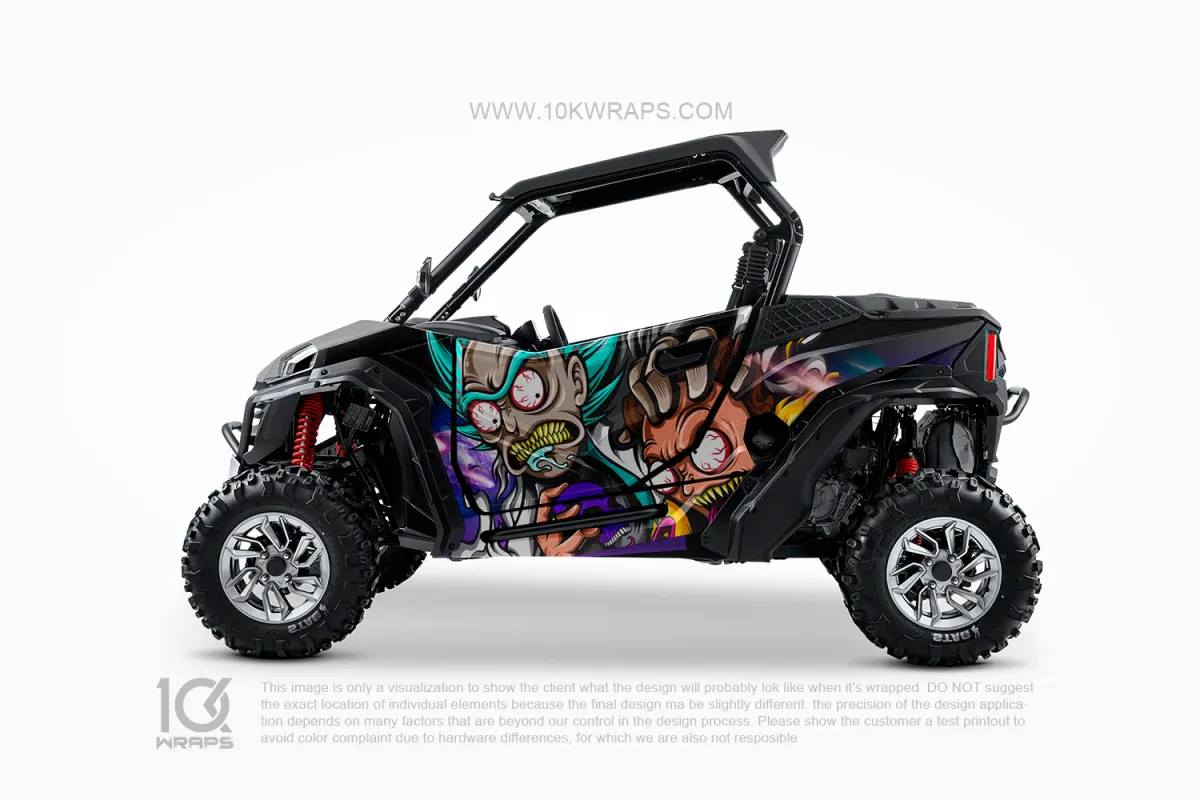 Teenage Ninja Turtles Benutzerdefinierte UTV Wrap Mit Top 3M Vinyl gemacht