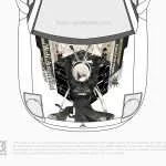 2B NieR:Automata Car Wrap Made With Top 3M Vinyl 10KWRAPS
