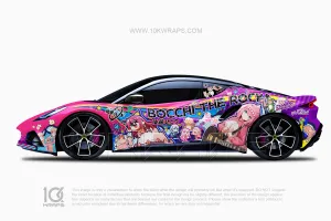 Bocchi der Fels! Anime Itasha Folierung Auto für Supra MK5 [BTR-01]