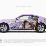 Licht und Nacht Anime Itasha Auto Folieren für BMW M3 [LAN-01]