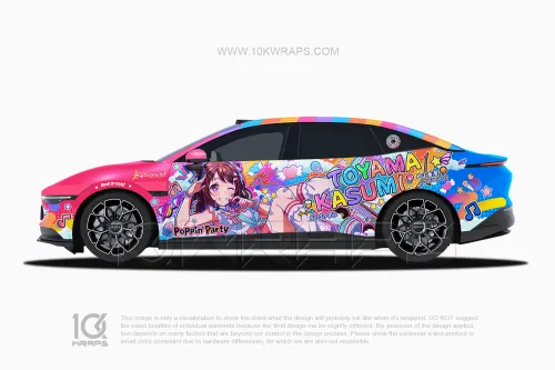 BanG Dream! Anime Car Wraps Made With Top 3M Top Vinyl