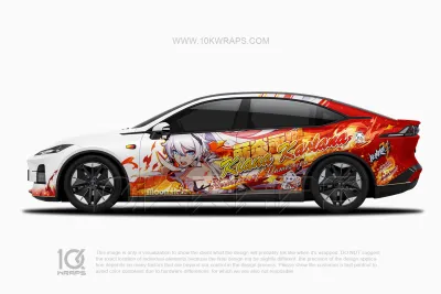 Raiden Mei 芽衣 Car Wraps Made With Top 3M Vinyl - 10KWRAPS