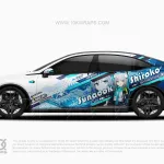 Sunaookami Shiroko Blaues Archiv Anime Itasha Auto Folieren für Mazda RX7 [BA-03]