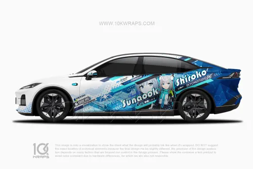Honkai Impact 3rd Car Wraps Made With Top 3M Vinyl-10KWRAPS