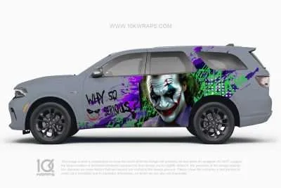 Joker Car Wraps JK-39 Made With Top 3M Vinyl - 10KWRAPS