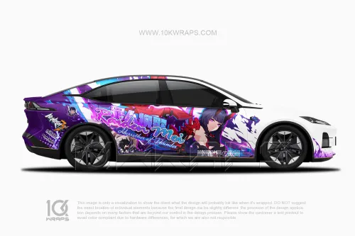 Raiden Mei 芽衣 Car Wraps Made With Top 3M Vinyl - 10KWRAPS