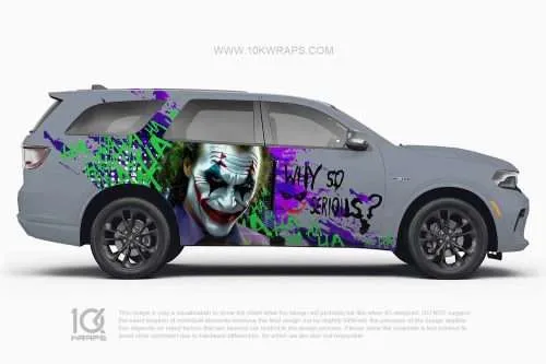 Joker Car Wraps JK-39 Made With Top 3M Vinyl - 10KWRAPS