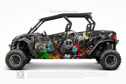 Toothless Motor Wrap MT-71 Made With Top 3M Vinyl -10KWRAPS