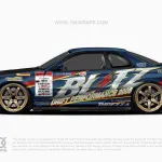 Racing Stripe Auto Folieren für BMW M4 [Racing-04]
