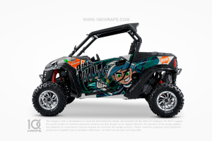 Asuka EVA Anime Custom UTV Wrap Made With Top 3M Vinyl