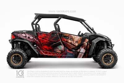 DBZ Roshi Anime Custom UTV Wrap Made With Top 3M Vinyl