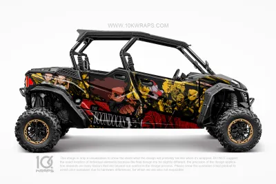 Chucky Horror Theme Custom UTV Wrap Made With Top 3M Vinyl