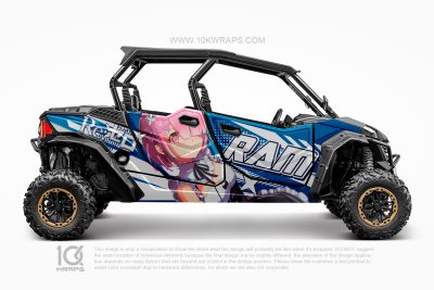 Looney Tunes Cartoon Custom UTV Wrap Made With Top 3M Vinyl