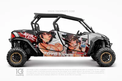 Vegeta DBZ Support Custom UTV Wrap Made With Top 3M Vinyl