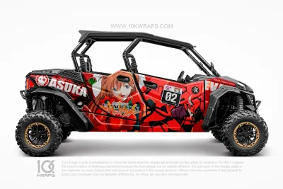 Captain America Cartoon Custom UTV Wrap Made Top 3M Vinyl