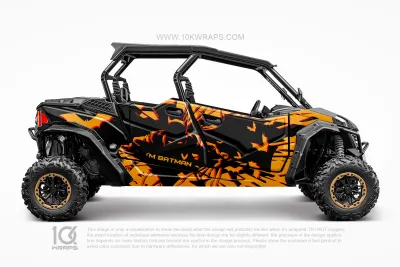 Vegeta DBZ Support Custom UTV Wrap Made With Top 3M Vinyl