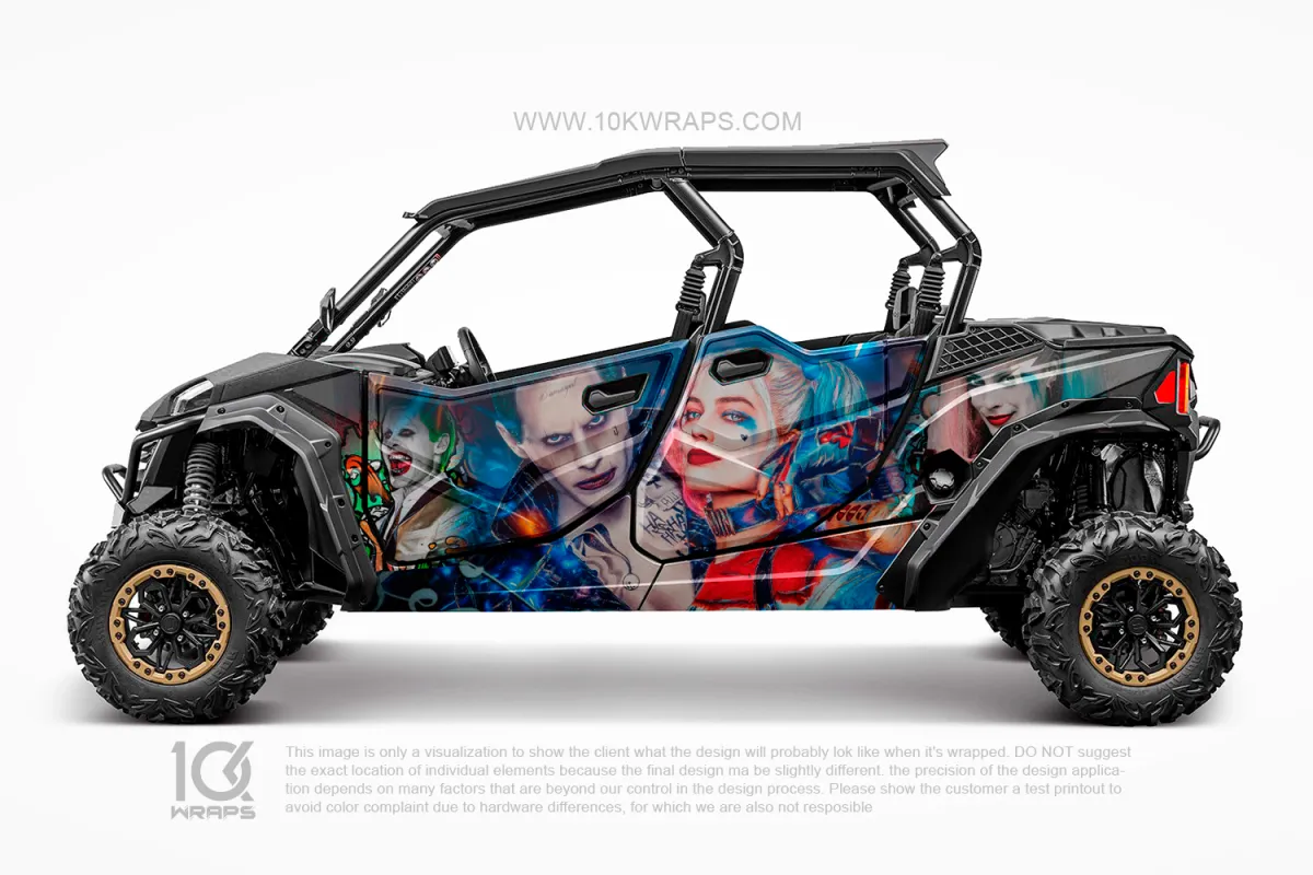 Joker Batman Comics Custom UTV Wrap Made With Top 3M Vinyl