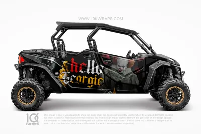 Suicide Squad Joker Custom UTV Wrap Made With Top 3M Vinyl