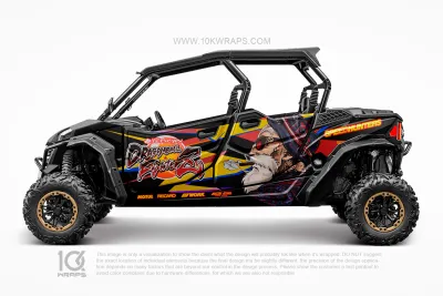 Gundam Anime Custom UTV Wrap Made With Top 3M Vinyl