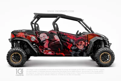 Gundam Anime Custom UTV Wrap Made With Top 3M Vinyl