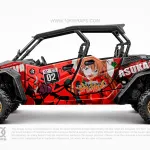 Captain America Cartoon Custom UTV Wrap Made Top 3M Vinyl