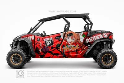 Captain America Cartoon Custom UTV Wrap Made Top 3M Vinyl