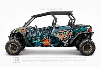 Asuka EVA Anime Custom UTV Wrap Made With Top 3M Vinyl