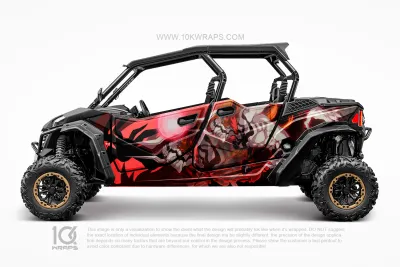 The Flintstones Cartoon Custom UTV Wrap Made With 3M Vinyl