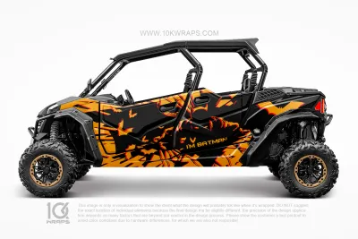 Vegeta DBZ Support Custom UTV Wrap Made With Top 3M Vinyl