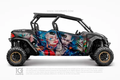 Joker Batman Comics Custom UTV Wrap Made With Top 3M Vinyl