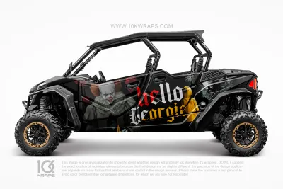 Suicide Squad Joker Custom UTV Wrap Made With Top 3M Vinyl