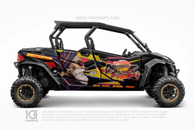 Gundam Anime Custom UTV Wrap Made With Top 3M Vinyl
