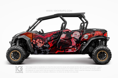 Gundam Anime Custom UTV Wrap Made With Top 3M Vinyl