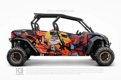 Red Bull Racing Custom UTV Wrap Made With Top 3M Vinyl