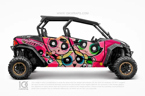 The Powerpuff Girls Custom UTV Wrap Made With Top 3M Vinyl