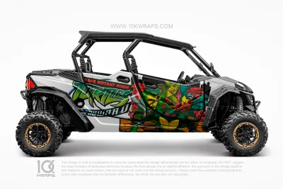 Asuka EVA Anime Custom UTV Wrap Made With Top 3M Vinyl
