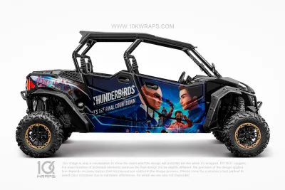 Looney Tunes Cartoon Custom UTV Wrap Made With Top 3M Vinyl