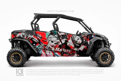 Suicide Squad Joker Custom UTV Wrap Made With Top 3M Vinyl