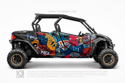 Nightmare Before Christmas UTV Wrap Made With Top 3M Vinyl