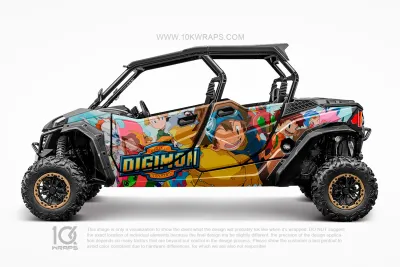 Wonder Woman Comic Custom UTV Wrap Made With Top 3M Vinyl