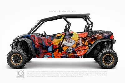 Red Bull Racing Custom UTV Wrap Made With Top 3M Vinyl