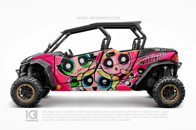 The Powerpuff Girls Custom UTV Wrap Made With Top 3M Vinyl