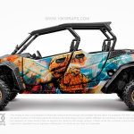 Wonder Woman Comic Custom UTV Wrap Made With Top 3M Vinyl