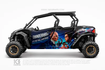 Looney Tunes Cartoon Custom UTV Wrap Made With Top 3M Vinyl